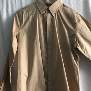 Ralph Lauren gold Long sleeve button up dress shir